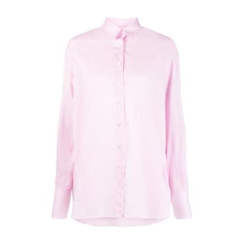 Roze Button-Up Shirt Oversize Frame Finamore , Pink , Dames