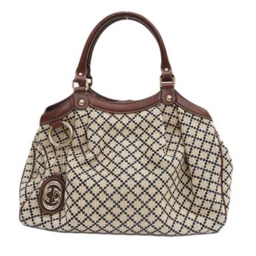 Pre-owned Fabric gucci-bags Gucci Vintage , Gray , Dames