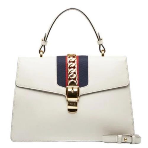 Pre-owned Fabric gucci-bags Gucci Vintage , White , Dames