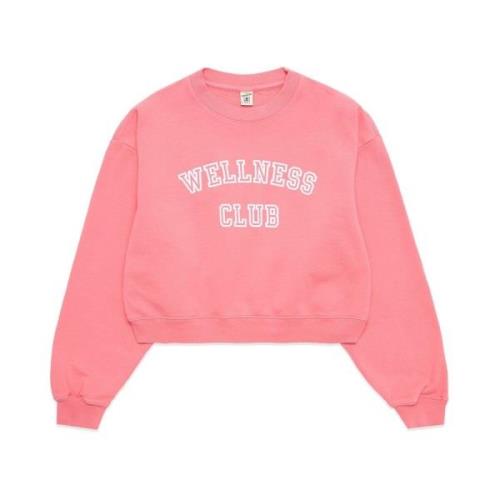 Pink Wellness Club Sweatshirt Sporty & Rich , Pink , Dames