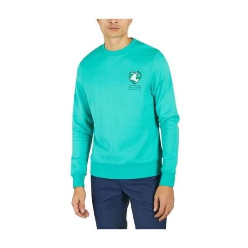 Blauwe Earth Biologisch Katoenen Sweatshirt Jagvi. Rive Gauche , Green...