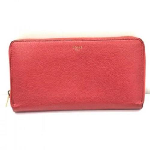 Pre-owned Fabric wallets Celine Vintage , Red , Dames