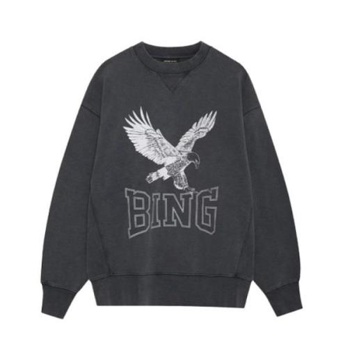 Retro Eagle Sweatshirt Anine Bing , Black , Dames