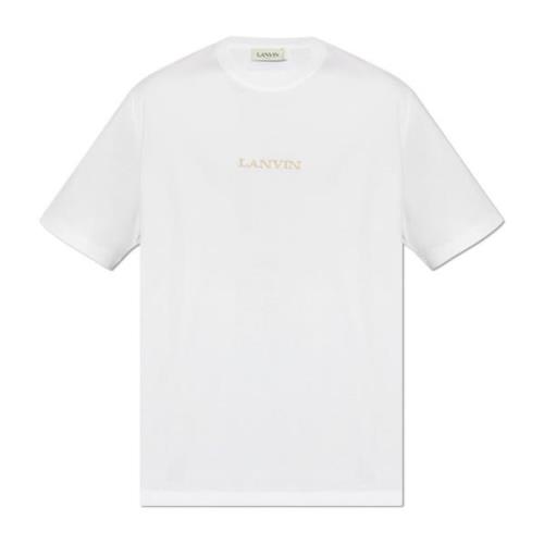 Katoenen t-shirt door Lanvin , White , Heren