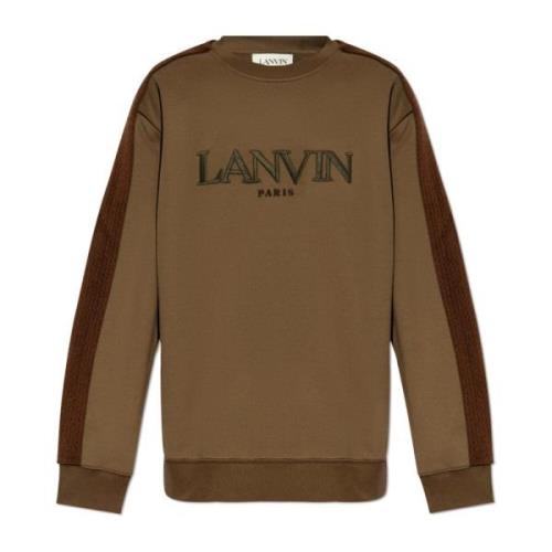 Katoenen sweatshirt Lanvin , Brown , Heren