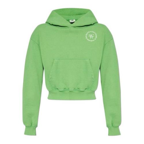 Korte hoodie Sporty & Rich , Green , Dames