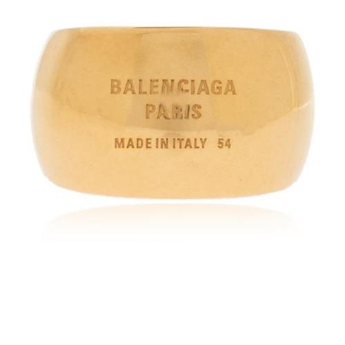 Messing ring Balenciaga , Yellow , Dames