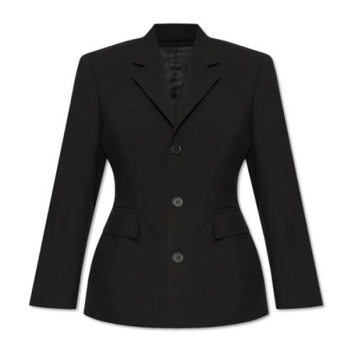 Blazer met open revers Balenciaga , Black , Dames