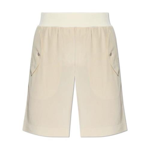 Zijden shorts Helmut Lang , Beige , Dames