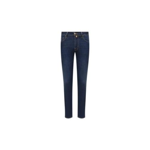 Elegant Slim Fit Premium Denim Bard Jacob Cohën , Blue , Heren