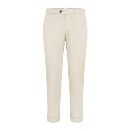 Slim-fit Trousers Brunello Cucinelli , Beige , Heren