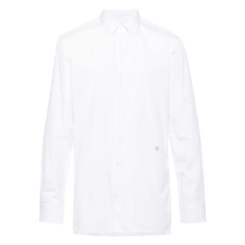 Klassieke Katoenen Shirt Wit Givenchy , White , Heren