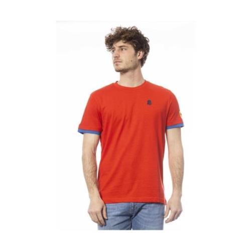 Logo Print Ronde Hals T-Shirt Invicta , Red , Heren