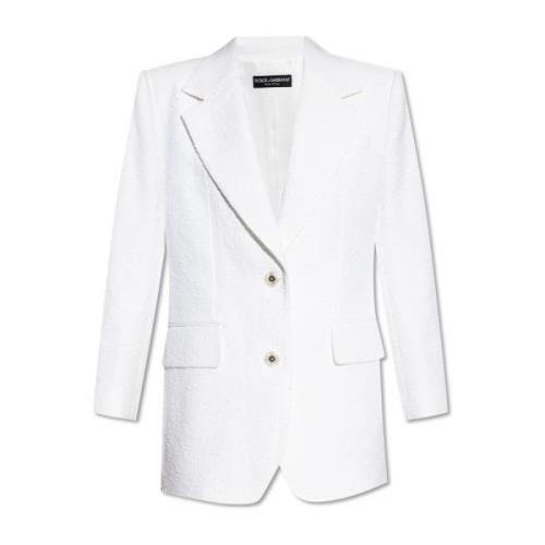 Tweed jas Dolce & Gabbana , White , Dames