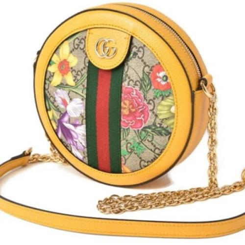 Pre-owned Fabric gucci-bags Gucci Vintage , Yellow , Dames