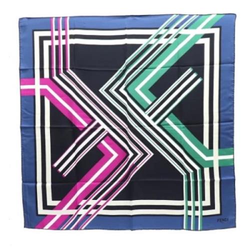 Pre-owned Silk scarves Fendi Vintage , Multicolor , Dames
