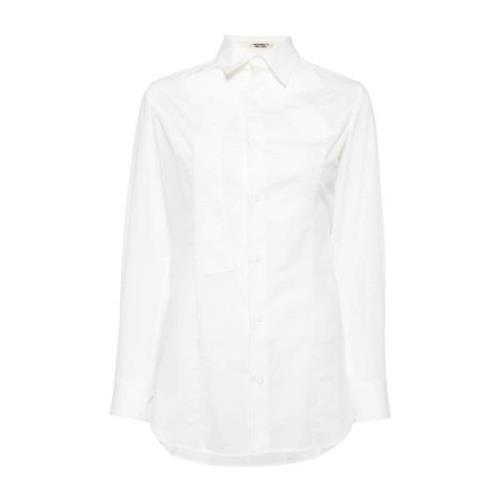 Asymmetrische Geknoopte Witte Katoenen Overhemd Yohji Yamamoto , White...