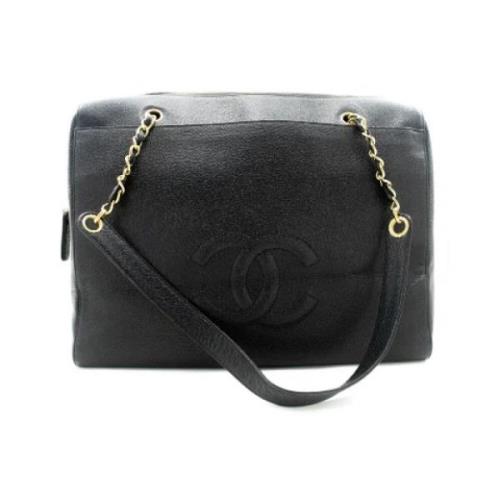 Pre-owned Leather chanel-bags Chanel Vintage , Black , Dames