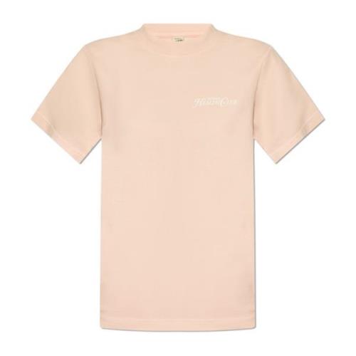 Katoenen T-shirt Sporty & Rich , Pink , Dames