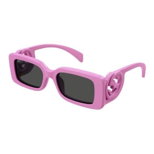 Stijlvolle zonnebril in kleur 006 Gucci , Purple , Unisex