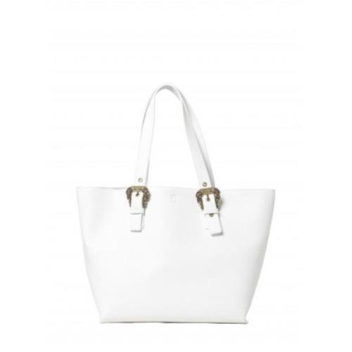 Stijlvolle Shopper Tas met Pochette Versace , White , Dames