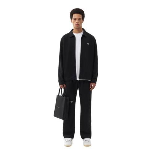 Coach Jacket Alphabet Filling Pieces , Black , Heren