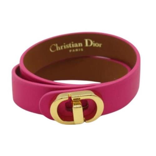 Pre-owned Leather dior-jewelry Dior Vintage , Pink , Dames