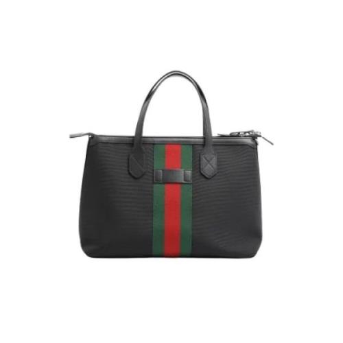 Pre-owned Canvas handbags Gucci Vintage , Black , Dames