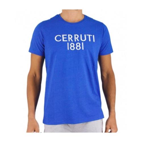 Geborduurd Logo Tshirt - Coloratura Cerruti 1881 , Blue , Heren