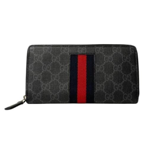 Pre-owned Fabric wallets Gucci Vintage , Black , Heren