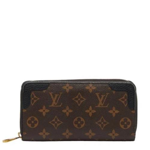 Pre-owned Leather wallets Louis Vuitton Vintage , Brown , Heren