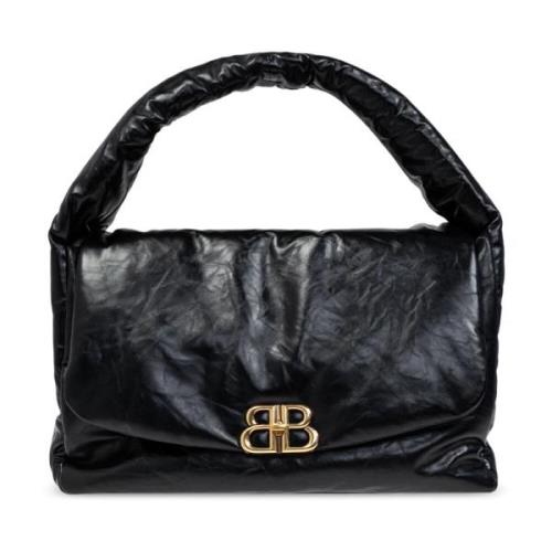 Monaco Grote Sling Schoudertas Balenciaga , Black , Dames