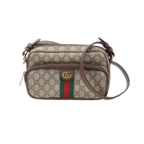 Pre-owned Canvas gucci-bags Gucci Vintage , Brown , Dames