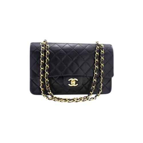 Pre-owned Leather shoulder-bags Chanel Vintage , Black , Dames