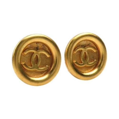 Pre-owned Metal chanel-jewelry Chanel Vintage , Yellow , Dames