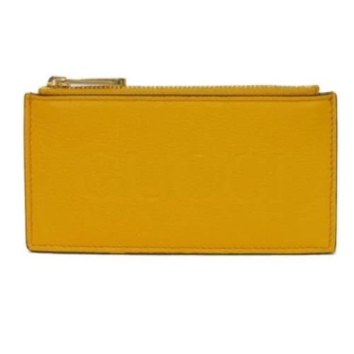 Pre-owned Fabric wallets Gucci Vintage , Yellow , Heren