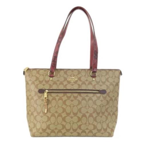 Pre-owned Fabric totes Coach Pre-owned , Beige , Dames