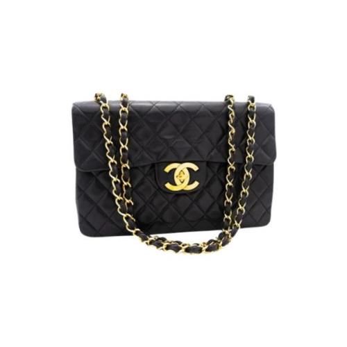 Pre-owned Leather shoulder-bags Chanel Vintage , Black , Dames