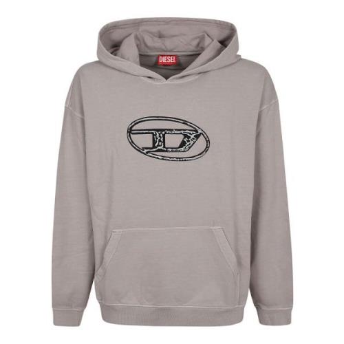 Grijze Sweater voor Mannen Aw24 Diesel , Gray , Heren