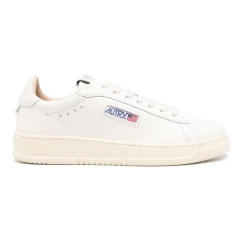 Witte Cream Dallas Low Sneakers Autry , White , Heren