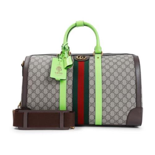 Elegante Groene Duffle Tas Gucci , Multicolor , Heren