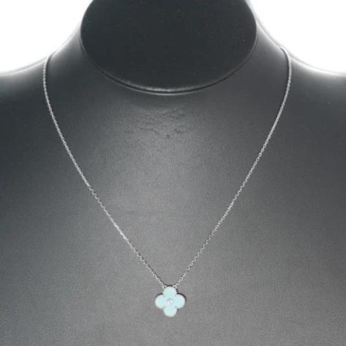 Pre-owned White Gold necklaces Van Cleef & Arpels Pre-owned , Gray , D...