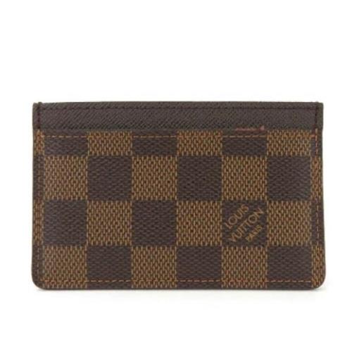 Pre-owned Leather wallets Louis Vuitton Vintage , Brown , Dames