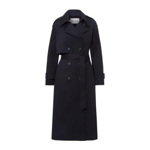 Klassieke Trenchcoat in Donker Marineblauw IVY OAK , Blue , Dames