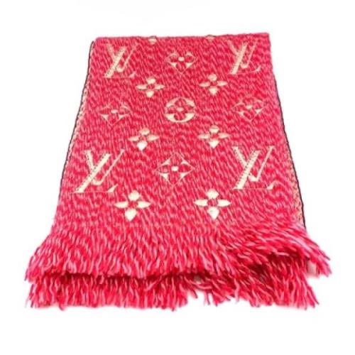 Pre-owned Wool scarves Louis Vuitton Vintage , Pink , Dames