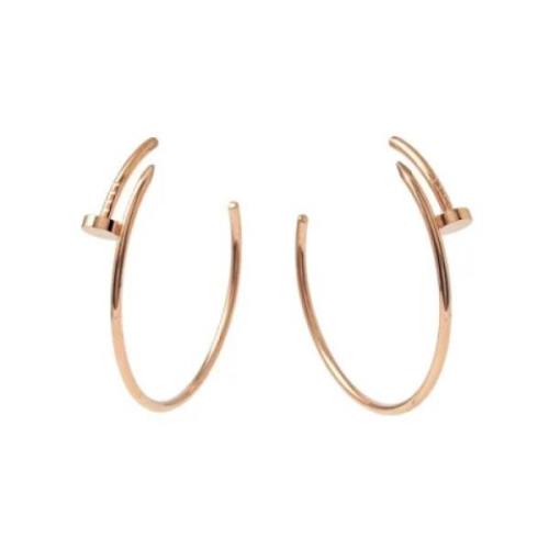 Pre-owned Rose Gold earrings Cartier Vintage , Pink , Dames
