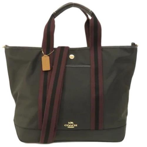 Pre-owned Fabric totes Coach Pre-owned , Green , Dames