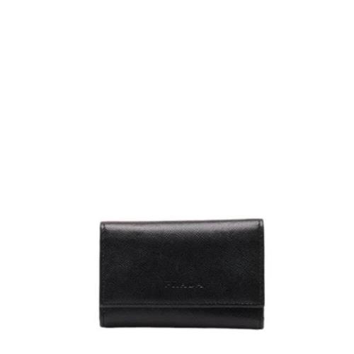 Pre-owned Leather key-holders Prada Vintage , Black , Dames