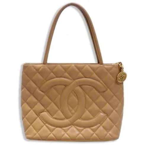 Pre-owned Fabric chanel-bags Chanel Vintage , Brown , Dames