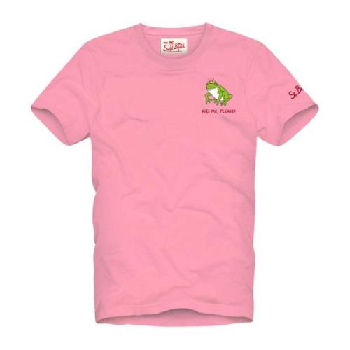Kikker Kus T-Shirt MC2 Saint Barth , Pink , Heren